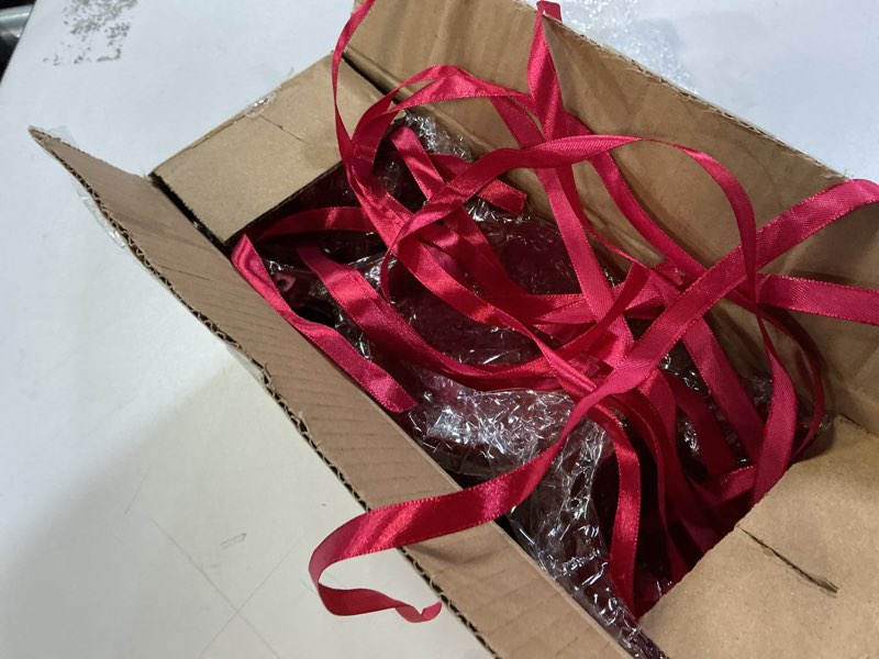 Condition photo showing Good Condition for Weysat 2 Pcs 8 Inch Extra Large Fillable Christmas Ball Ornaments Giant Matte Red Plastic Christmas Tree Ornaments Balls with Hanging Ribbons for Outside Lawn Yard Tree Decorations 2 8 Inch