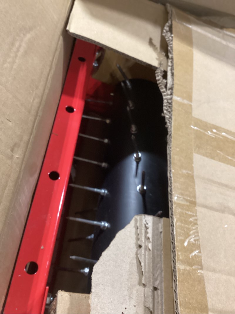 Condition photo showing As Is for VASALAID Manual Rolling Lawn Aerator,Pre-Attached Spike Grass Rolling Aerators Tool with Wheels for Lawns,Garden,and Yard Grass