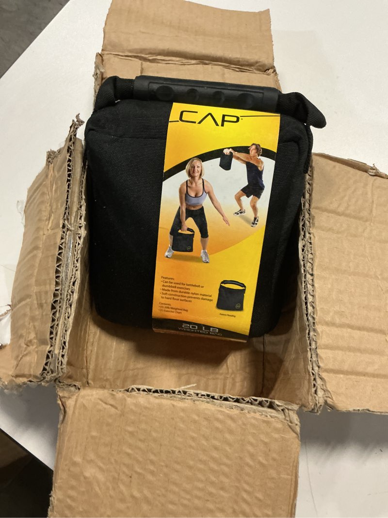 Condition photo showing Good Condition for cap barbell weighted bag black, 20 pound