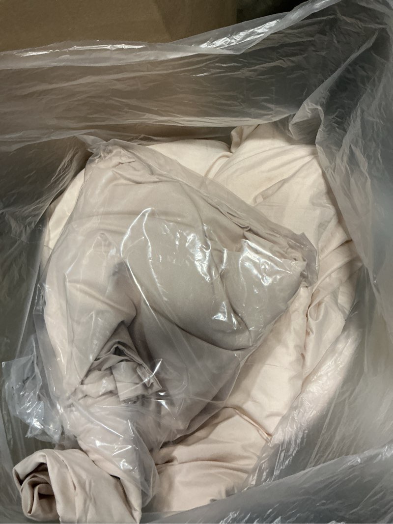 Condition photo showing Good Condition for muxhomo 7 pieces king comforter set, soft bed in a bag king size, all season bedding set with comforter, flat sheet, fitted sheet, pillowcases & shams, beige king(104"x 90") 01 - beige