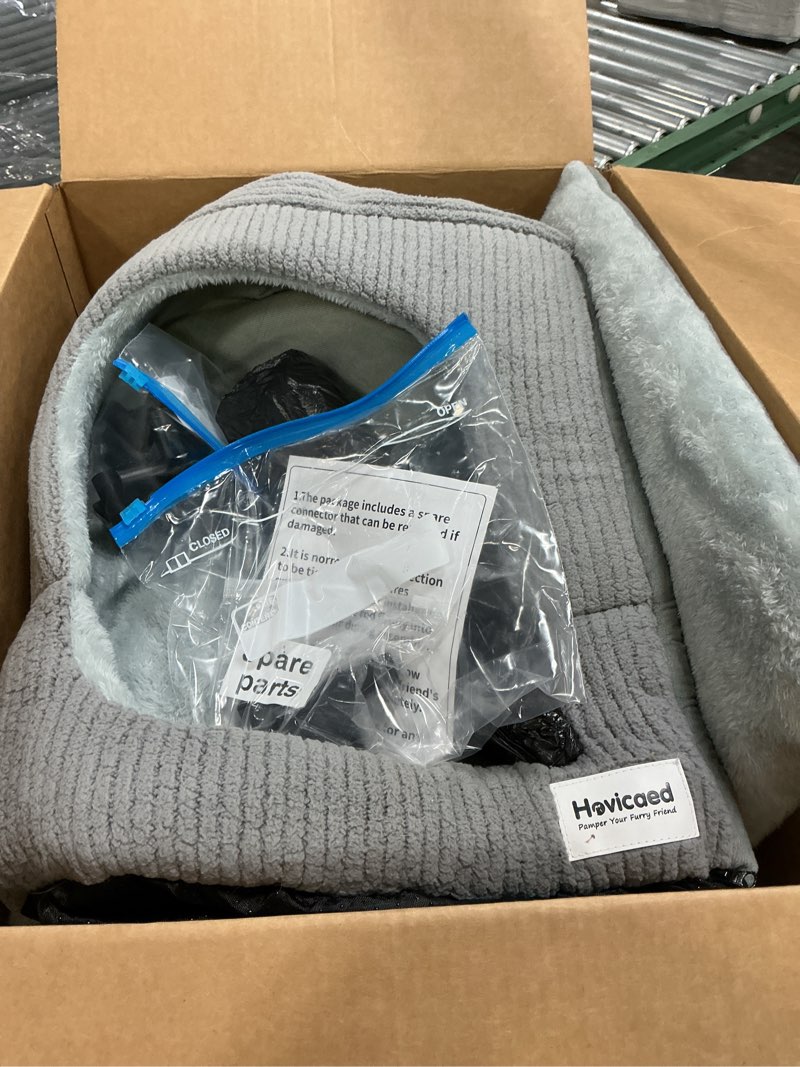 Condition photo showing Good Condition for hovicaed indoor dog house for extra large medium small sized dogs - washable removable cushion and cover pet orthopedic dog bed, inside dog house large space strong support, cat cute tent cave (l) large (26"l x 20"w x 20"th)