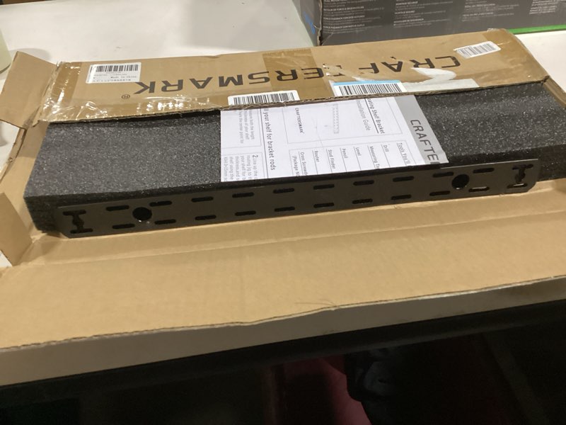 Condition photo showing Good Condition for 1pc Floating Shelf Hardware Heavy Duty Hidden Shelf Brackets Support,Wall Mounting Invisible Floating Shelves Bracket with Jig (34" x 8" x 1.5" with Tools)