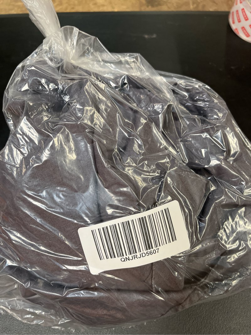 Condition photo showing Good Condition for european linen double flange sham set, standard, charcoal
