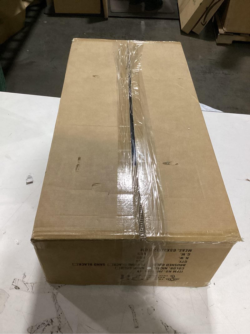 Condition photo showing As Is for Modern 4 Light Crystal Vanity Light, Brushed Nickel Vertical Bathroom Light Fixture Over Mirror for Dressing Table Sink, Compatible with Dimmable Bulbs (Bulbs Not Included) Nickel 4-Light