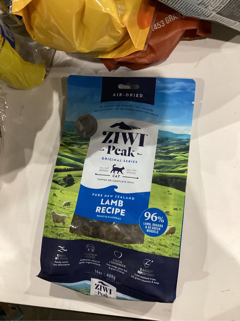Condition photo showing New/Like New for ZIWI Peak Air-Dried Cat Food – Lamb - All Natural, High Protein, Grain Free, Limited Ingredient w/ Superfoods (14oz) Lamb 14 Ounce (Pack of 1)