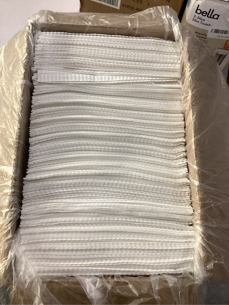 Condition photo showing Good Condition for jj care dental bibs [pack of 250] - 13" x 18" white dental bibs, 3 ply waterproof dentist bibs, dental bibs disposable for eyelash extension, patient bibs for nail art, dental napkins for piercing