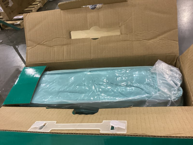 Condition photo showing New/Like New for Three Geese Pinch Pleat Waterfowl Feathers and Down Comforter Queen Size Duvet Insert,750+ Fill Power,1200TC 100% Cotton, Premium All Seasons Aqua-Sky Warm Hotel Comforter with 8 Tabs. Queen:90x90inches Aqua Sky
