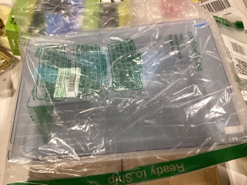 Condition photo showing Good Condition for eoocoo case compatible with macbook air 15 inch m5 2026 2025-2023 release m4 m3 m2 model a3448 a3241 a3114 a2941, plastic hard shell case & keyboard cover & screen protector, crystal sky blue