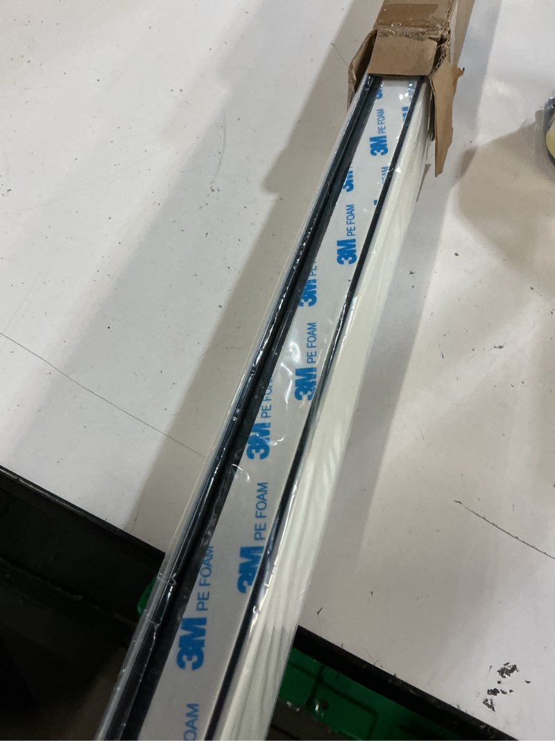 Condition photo showing New/Like New for bliwans light blocking strips for window shades and blinds, 100% blackout pvc side tracks light blocker for blinds, window light blocker for bedroom(white, 58", 2pcs) white-2pcs 2pcs