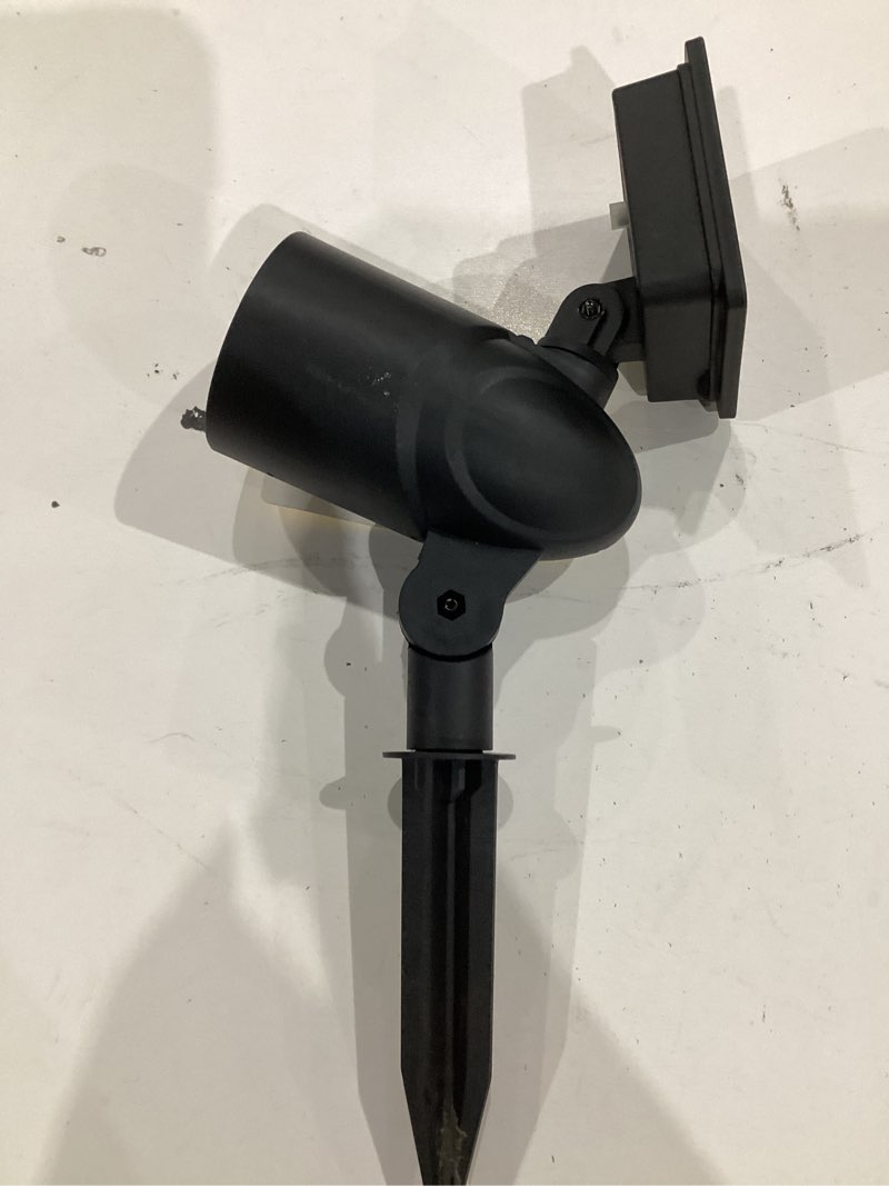 Condition photo showing Good Condition for harbor breeze 30 -lumens matte black warm white solar led spot light
