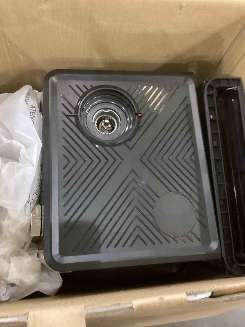 Condition photo showing As Is for (2025 Upgrade)20 Bar Espresso Machine with Built-in Anti-Clog Coffee Grinder, Expresso Coffee Machines with Milk Steam Wand/Frother/Tamping Tools,Espresso Maker with Grinder for Lattes-Deep Black