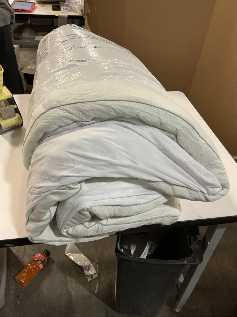 Condition photo showing Good Condition for Mattress Topper Full Size Mattress Pad,Viscose Made from Bamboo Mattress Cover,Pillow Top Mattress Topper for Back Pain Relief,Waterproof,Soft Mattress Pad(54x75 inch, White) White Full