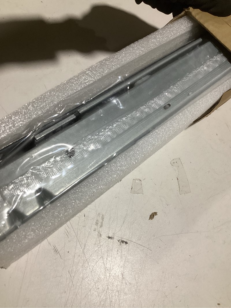 Condition photo showing Good Condition for full extension undermount drawer slides 18 inch (1 pair), soft close concealed drawer runners, come with mounting screws and brackets 18 inch 1