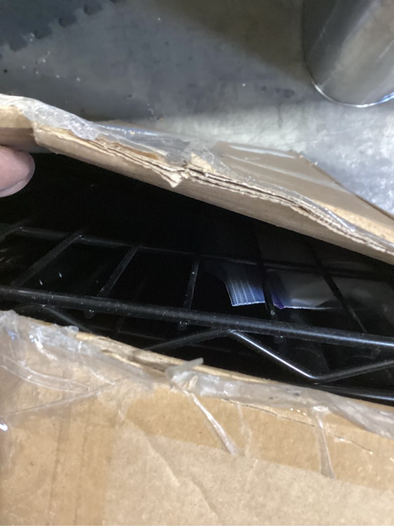 Condition photo showing Good Condition for Amazon Basics 5-Shelf Steel Wire Rack Storage, 36" L x 14" W x 72" H, Black | Heavy Duty, Adjustable, for Kitchen, Garage, Shelving Organizer 5-Shelf Black