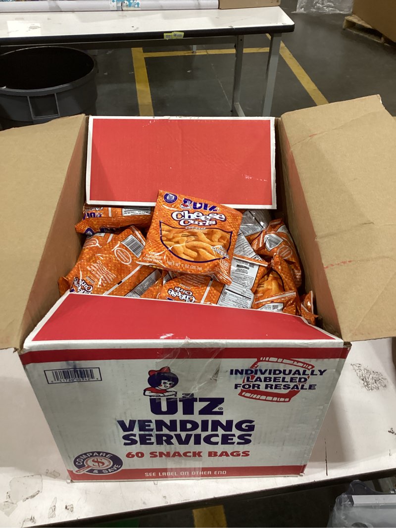 Condition photo showing New/Like New for utz baked cheddar cheese curls  multipack  1 oz  60 count