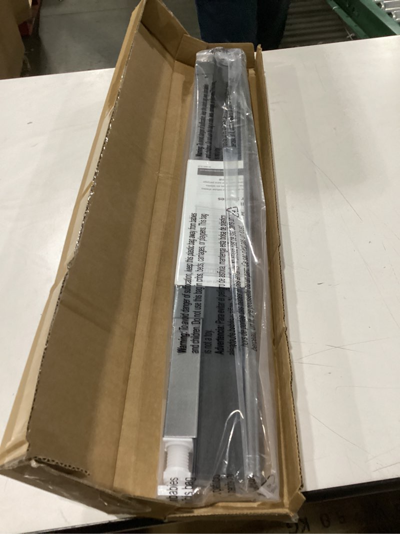 Condition photo showing New/Like New for LazBlinds Cordless Cellular Shades, No Tools No Drill Blackout Honeycomb Shades Pleated Blinds for Windows, 27'' W x 48'' H, Midnight Black Blackout-midnight Black 27'' W x 48'' H