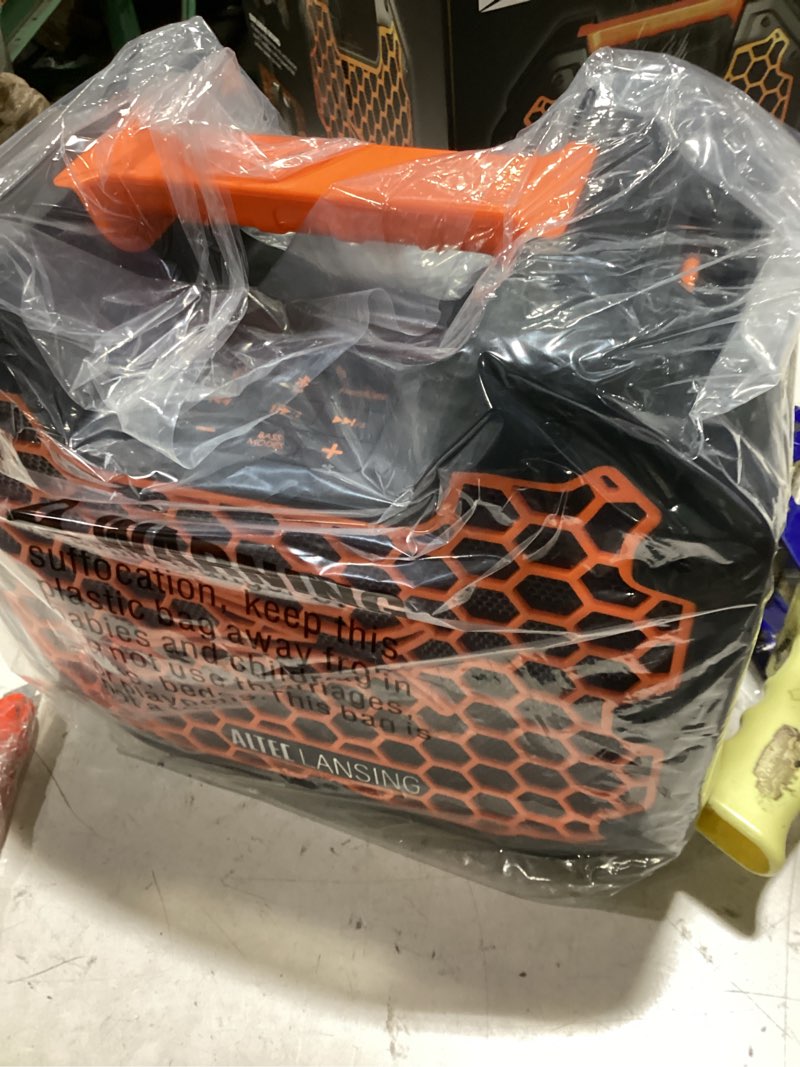 Condition photo showing Good Condition for altec lansing toughboxx bluetooth speaker, 70w peak power, ipx5 waterproof, 18hr playtime, party sync 100+ units, fm radio, usb-c & mic in