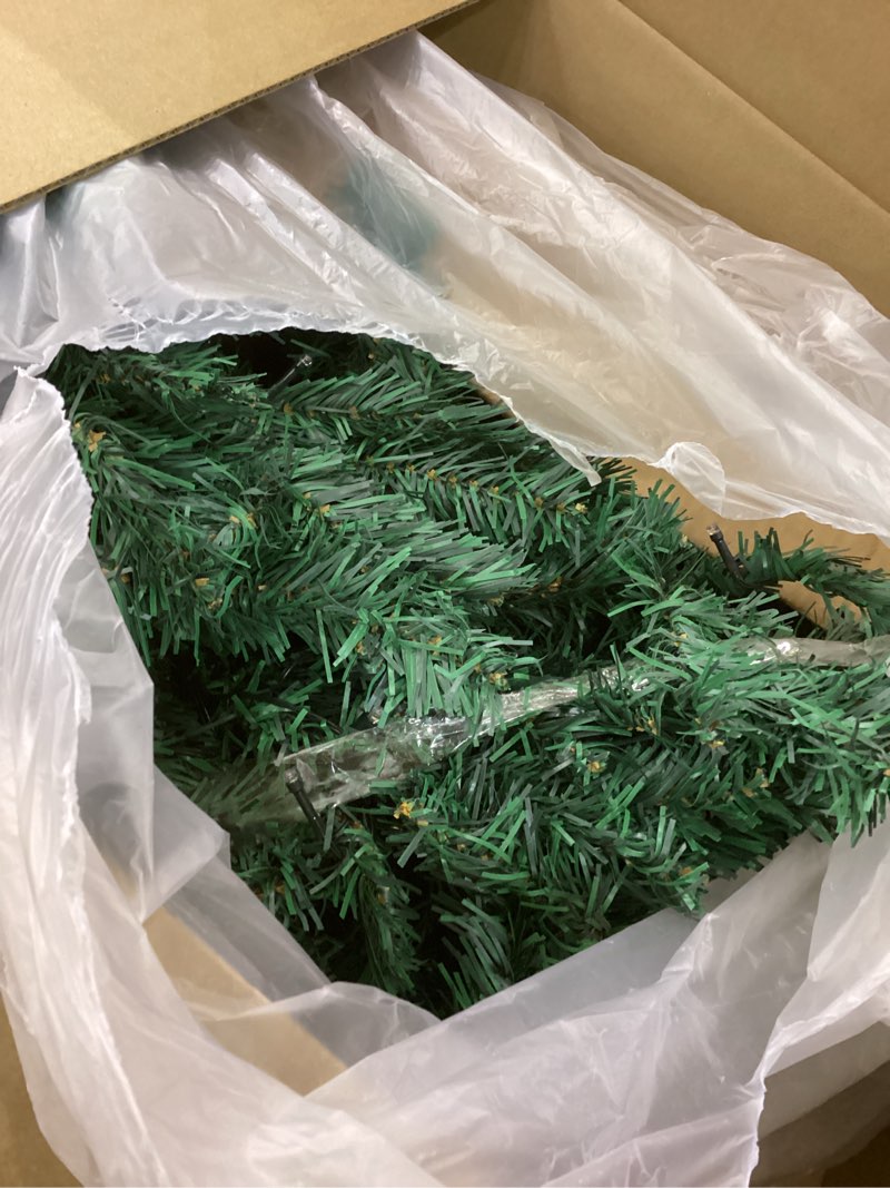 Condition photo showing Good Condition for Set of 2 Christmas Trees with Lights 4-FT Artificial Urn Potted Porch Christmas Tree Battery Powered with 8 Modes and Timer for Indoor Outdoor Christmas Trees-multicolor