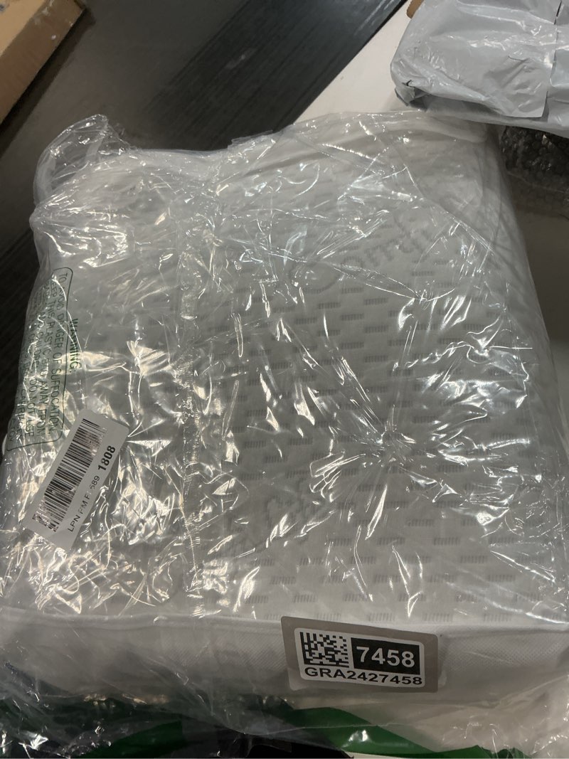 Condition photo showing New/Like New for ComfiLife Lumbar Support Pillow for Sleeping Memory Foam Pillow for Back Pain Relief - Side, Back and Stomach Sleepers- Triangle Wedge Bolster Pillow - Bed Rest Pillow (White, Standard)