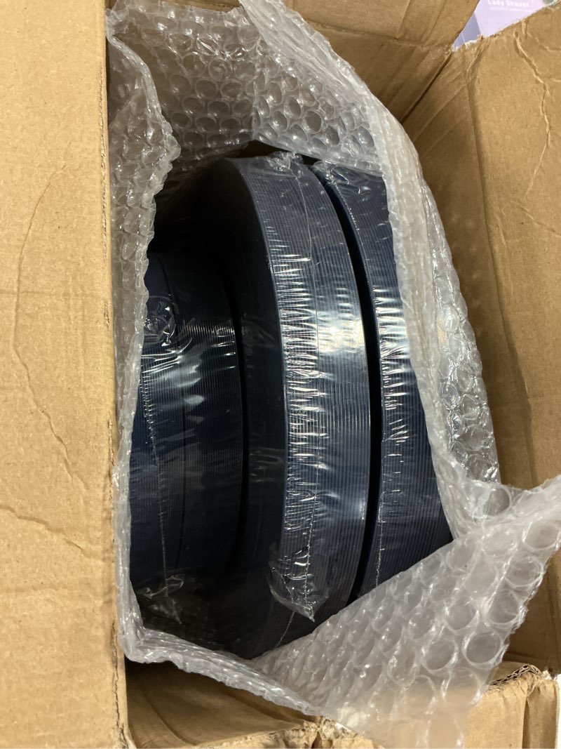 Condition photo showing New/Like New for flowercat 100pcs blue plastic plates - heavy duty blue disposable plates for memorial/birthday party/graducation - include 50pcs 10.25inch dinner and 50pcs 7.5inch dessert/salad plates for 50 guests