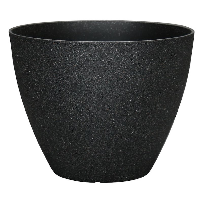 1k+ bought last week allen + roth cone 16.37-in w x 16.37-in l x 14.34-in h black resin indoor/outdoor planter