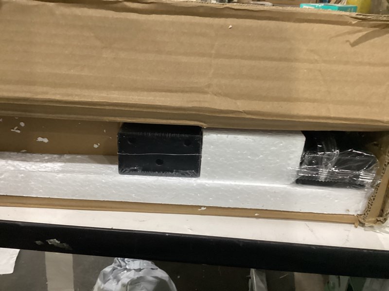 Condition photo showing As Is for Universal Floor TV Stand,TV Floor Mount Stand for 32-75 inch TV up to 110 lbs, Swivel and Height Adjustable Tall TV Stand for Bedroom,Office(TCP01-M-A02)