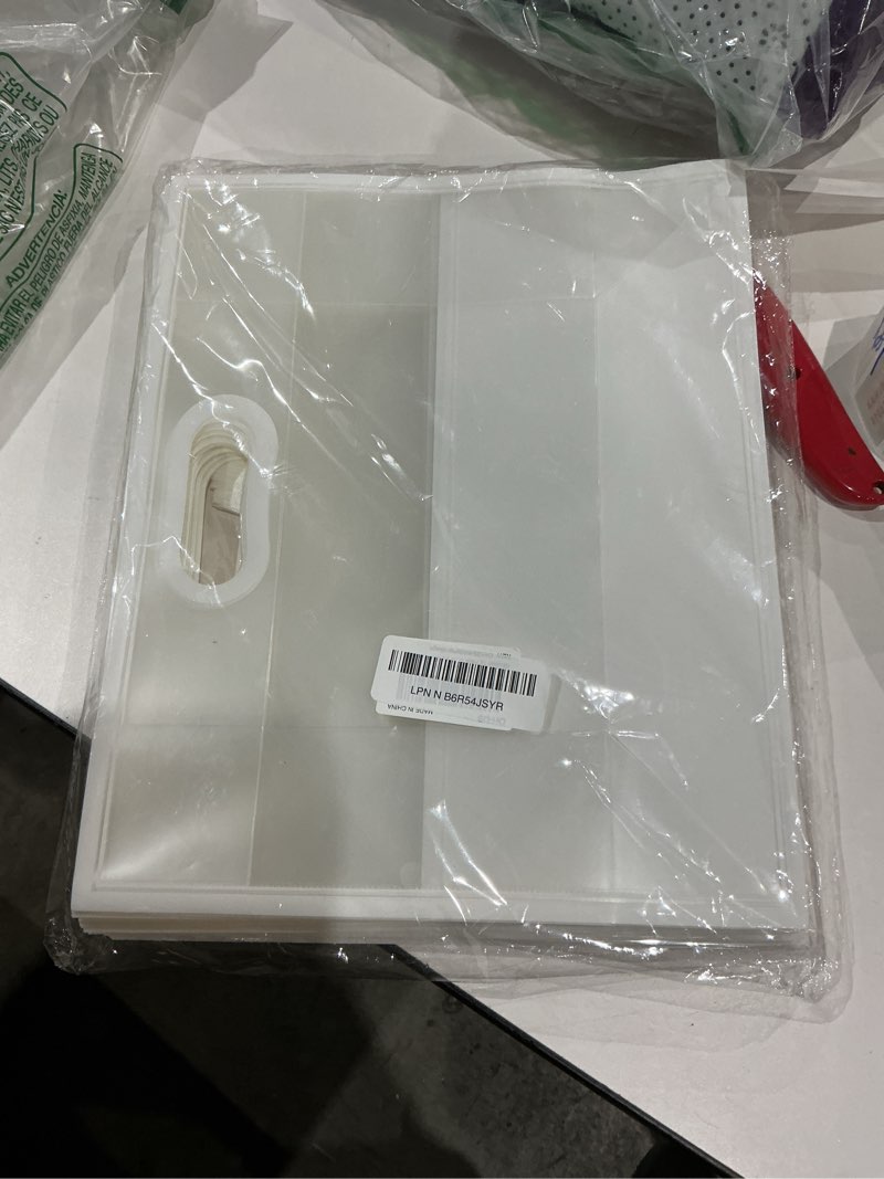 ohuimrt 12 pack clear plastic gift bags with handles, reusable party favor bags with ribbon for wedd