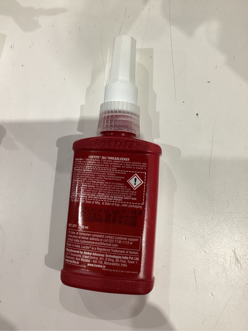 theseasonsale catstail 50ml loctite 263 red high strength threadlocking adhesive