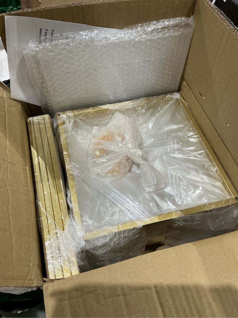 Condition photo showing As Is for 23.6inch 6 pcs column vases gold centerpieces for table metal flower stand wedding centerpieces party 23.62 inches - 6 pcs