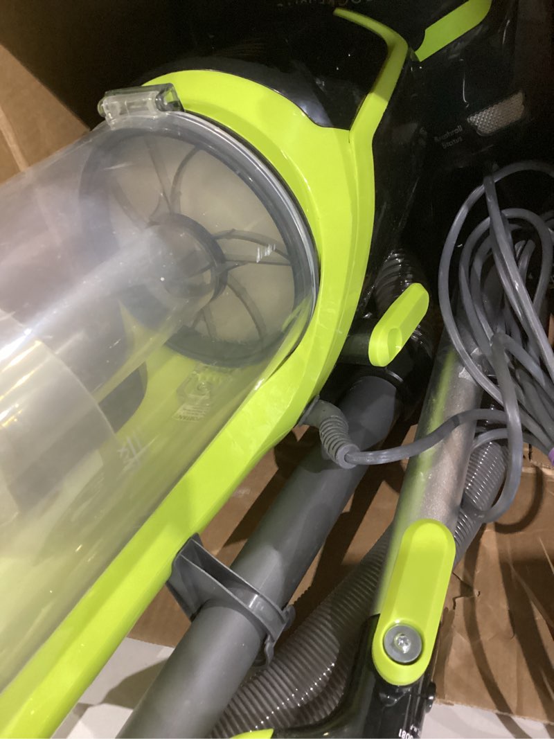 Condition photo showing Good Condition for kenmore du2001 bagless upright vacuum carpet cleaner with 2-motor system, xl dust cup, 3-in-1 combination tool yellow