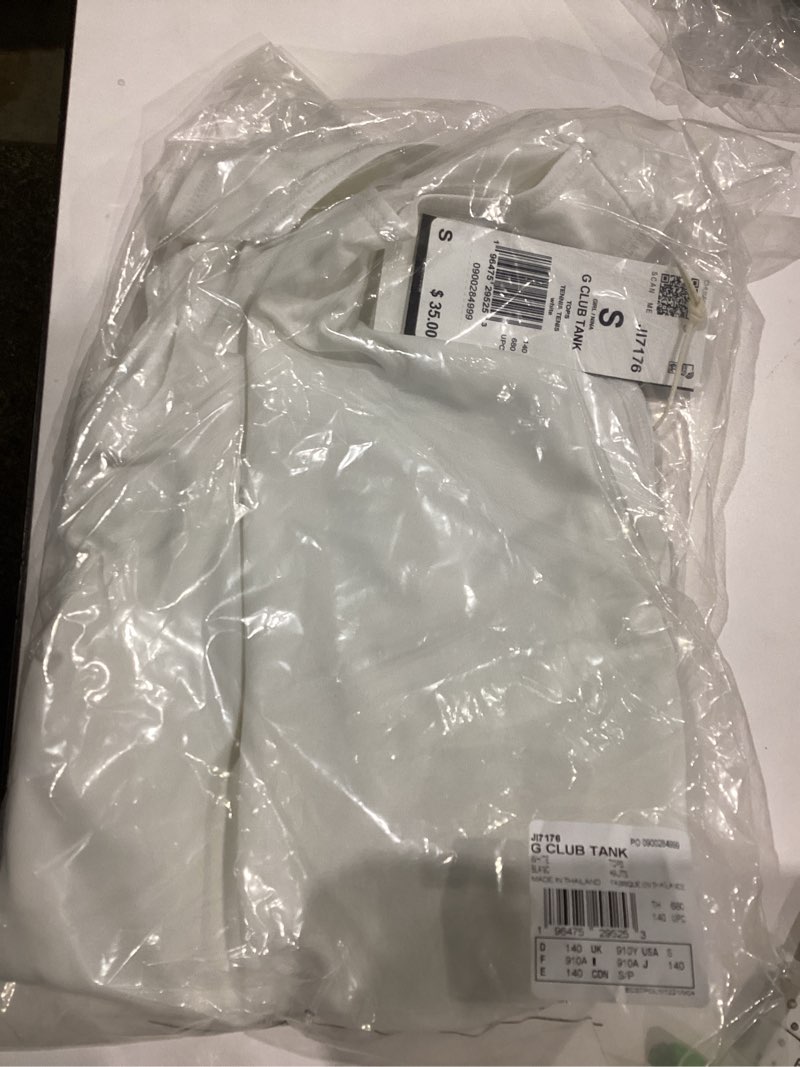 Condition photo showing New/Like New for adidas Girls Club Tennis Tank Top Small White