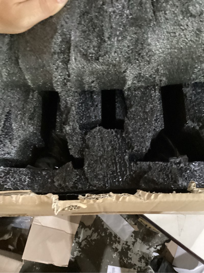 Condition photo showing New/Like New for black cast iron pillar candle holders set of 3 for dining table wedding festive fireplace mantle room decorations, housewarming gift