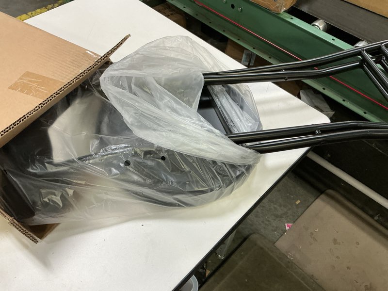 Condition photo showing Good Condition for H HOMEWINS Cushioned Padded Folding Stool,1PCS 18.7-Inch Counter Height Bar Stool,Portable Folding Stool with Handle for Fishing Hiking Gardening Travel BBQ Black 18.7"B-1