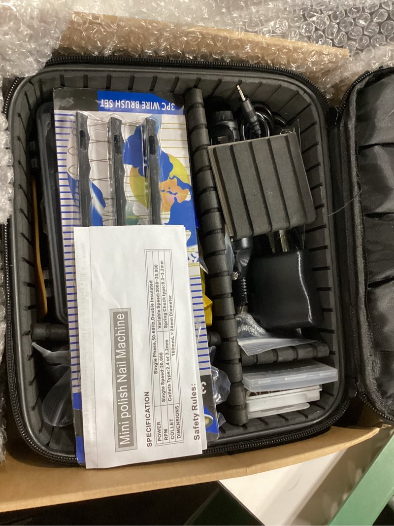 Condition photo showing As Is for 262 pcs Large 3D Printer Tool Set (w/Tool Bag) – Integrates Basic Model Tools, Multi-spec Nozzle Cleaning kit & mini Electric Grinder, Meets Full-Process Model Needs (Removal, Trimming, Finishing).