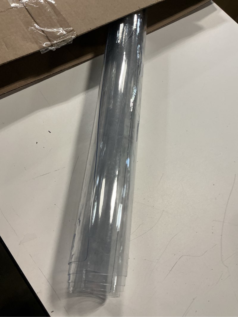 Condition photo showing Good Condition for clear table protector plastic table cloths pvc night stand table mat office desk mat shelf surface protection crystal children painting cover pad transprent 1.5mm rectangular 12x24 inch 2 pcs