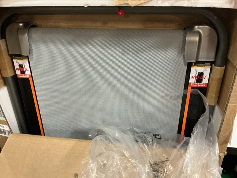 Condition photo showing Good Condition for foldable treadmill with 10% incline, upgrade 3.5hp low noise walking pad treadmill with handle bar, trisomy 4 in 1 portable under desk treadmills for home/office, 350lbs capacity, app & remote control