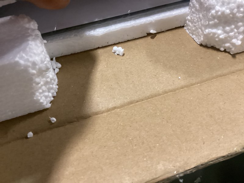 Condition photo showing Good Condition for VocalStar Frameless Bathroom Mirror, 16" x 24" Rectangle Wall Mirror with Beveled Edge, Modern Decorative Vanity Mirrored for Living Room, Entryway, Bedroom | 1/4-Inch Shatterproof Glass Rectangle 16"L x 24"W