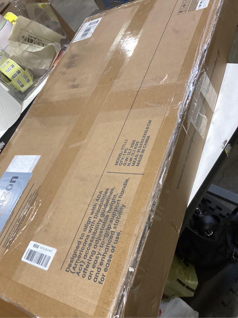 Condition photo showing Good Condition for pelegon tray table, 360° swivel table for recliner, adjustable height with x-large table for eating and laptop, tv trays for couches & chairs with ergonomic stand assist safety handle for elderly