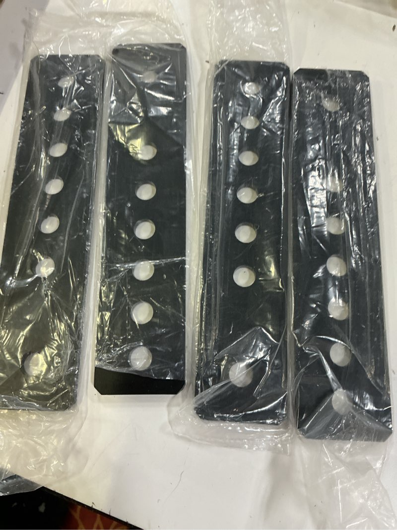 Condition photo showing Good Condition for 4 pack heavy duty universal adjustable leaf spring shackles – 9" long x 2" wide, 1/2" hole, 1/4" steel, for trucks, suvs & trailers