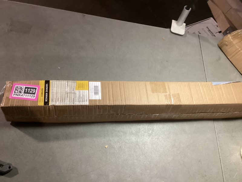 Condition photo showing Good Condition for 100% blackout cordless roman shades for indoor windows & french doors, 34 1/4" w × 48" h - blackout - beige blackout - beige 34 1/4" w × 48" h