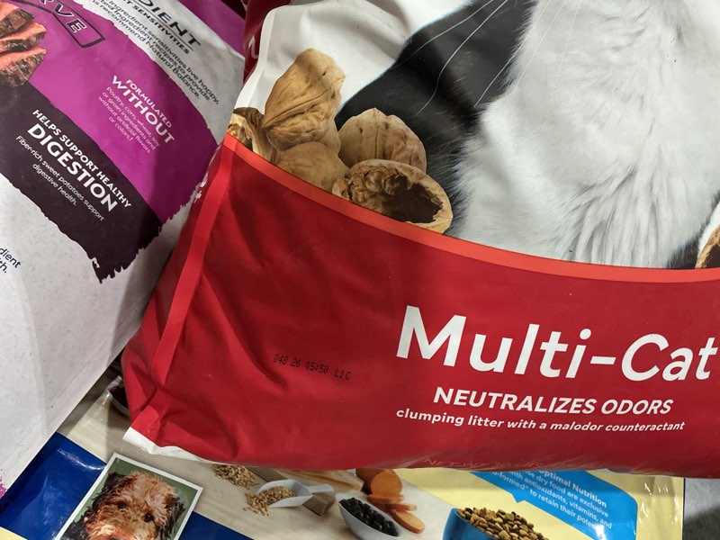 Condition photo showing Good Condition for naturally fresh cat litter made from walnut shells, unscented, multi-cat, upcycled, low dust, sustai