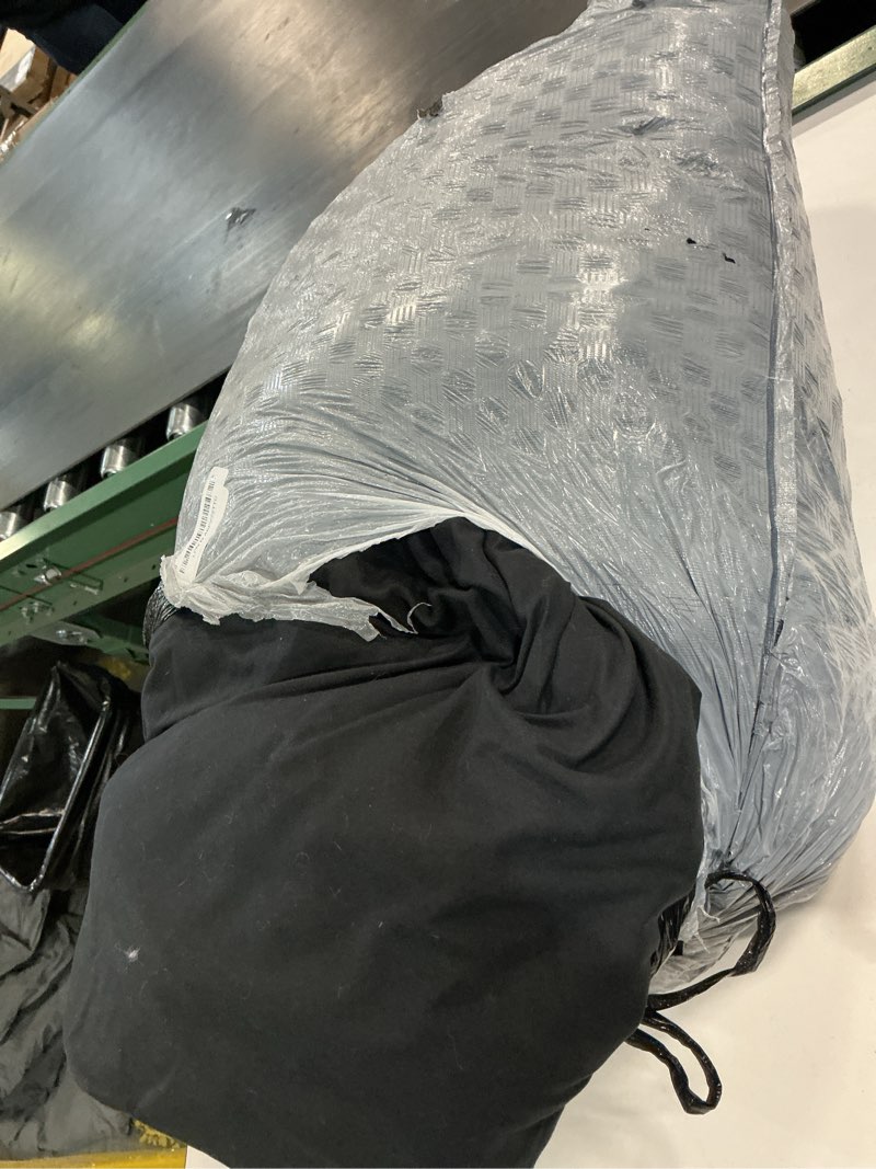 Condition photo showing As Is for Comforters Oversized King Size, All Season Quilted Bed Comforter, Ultra-Soft Down Alternative Duvet Insert with 4 Tabs, Lightweight Bedding Blanket - Machine Washable, Black Black Oversized King