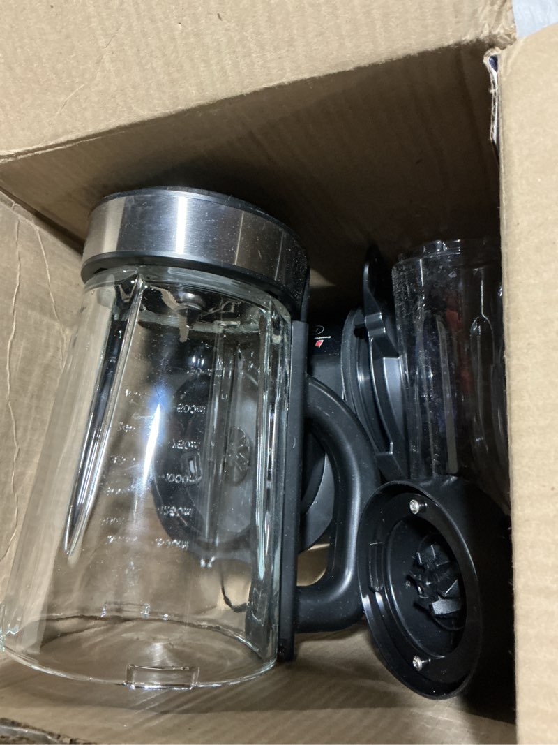 Condition photo showing As Is for Blenders for Kitchen, Countertop Smoothie Blender with 51oz Glass Pitcher, Grinder & To-Go Cup Combo, 10 Speeds Digital Touchscreen Blender for Smoothies, Shake, Crush Ice, Dishwasher Safe
