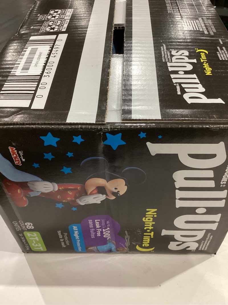 Condition photo showing New/Like New for Pull-Ups Boys' Night-Time Potty Training Pants, Size 2T-3T Overnight Training Underwear (16-34 lbs), 68 Ct 2T-3T 68