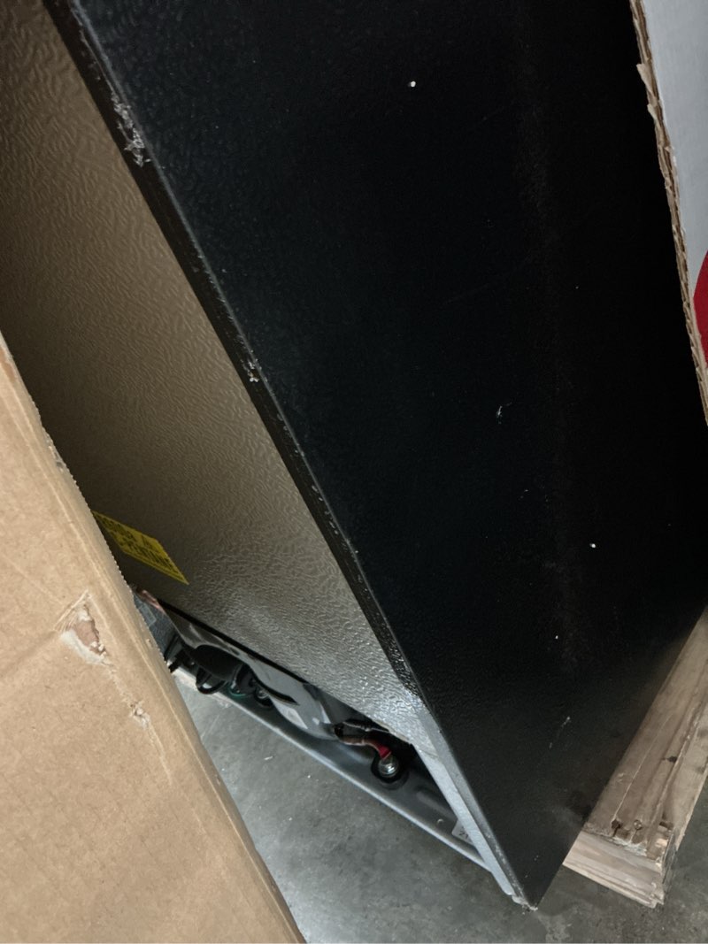 Condition photo showing As Is for Frigidaire 7.5 Cu. ft. Refrigerator  Platinum Series  Stainless Look (EFR780-6COM)