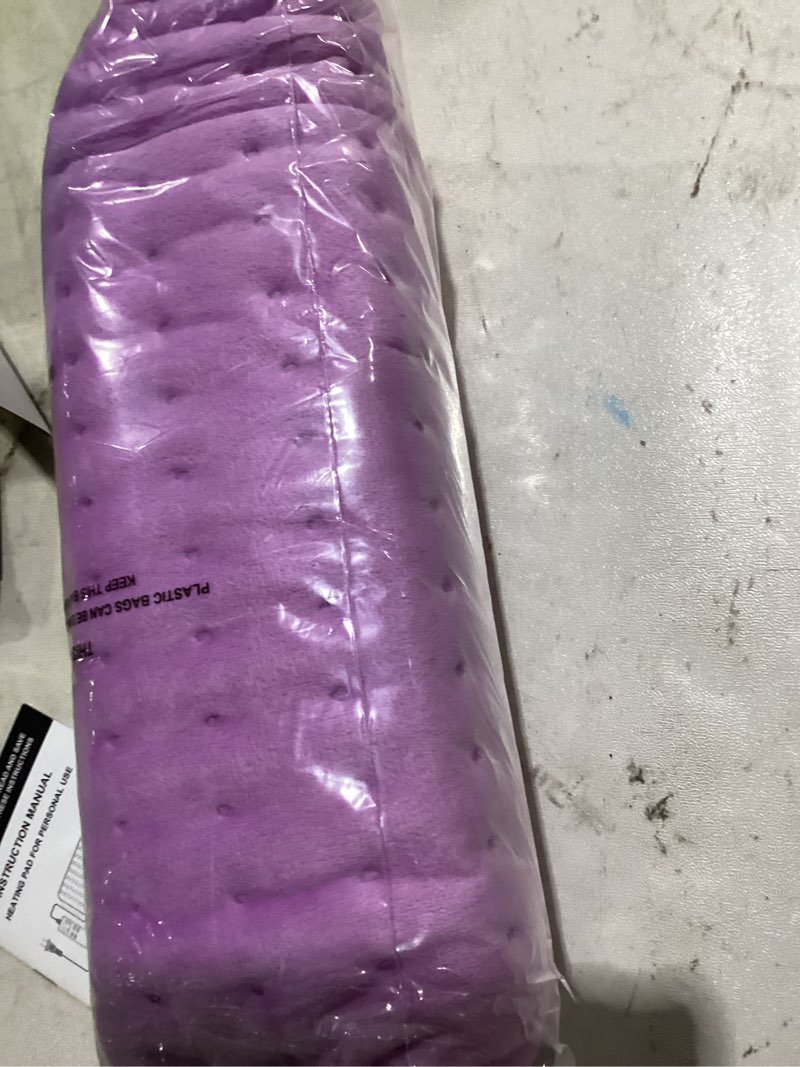 Condition photo showing Good Condition for heating pad back pain relief electric heating pad for period cramps lower back neck shoulders pain relief 6-hour auto off 12x24 heated pad + 20" belt 4 timer 6 heat level wrap (lilac)