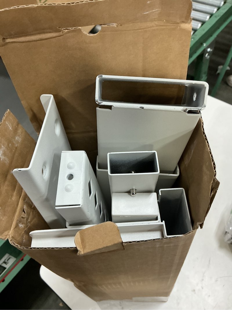 Condition photo showing As Is for universal window air conditioner support bracket, no drilling heavy-duty ac window bracket supports up to 200lbs for 5,000-24,000 btu ac units, fits single or double hung windows