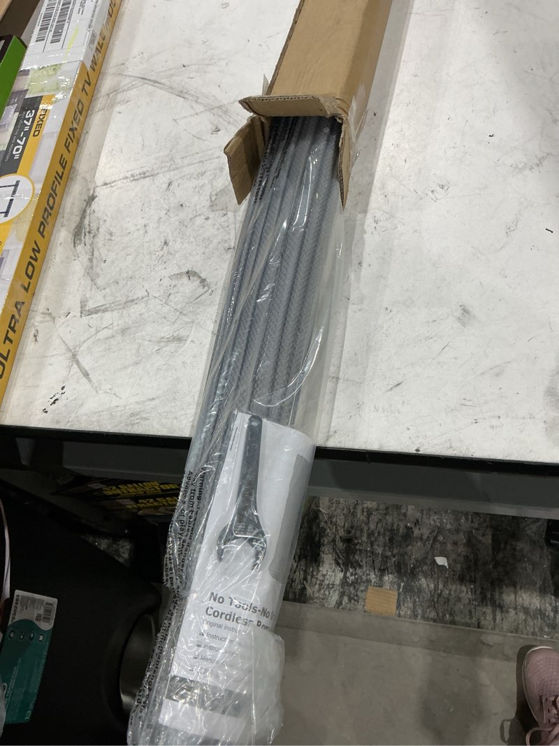 Condition photo showing Good Condition for lazblinds cordless roman shades - no drill easy install light filtering window blinds, thermal insulated room darkening with uv blocking for bedroom/living room, window size 32" w x 64" h, charcoal charcoal 32"w x 64"h