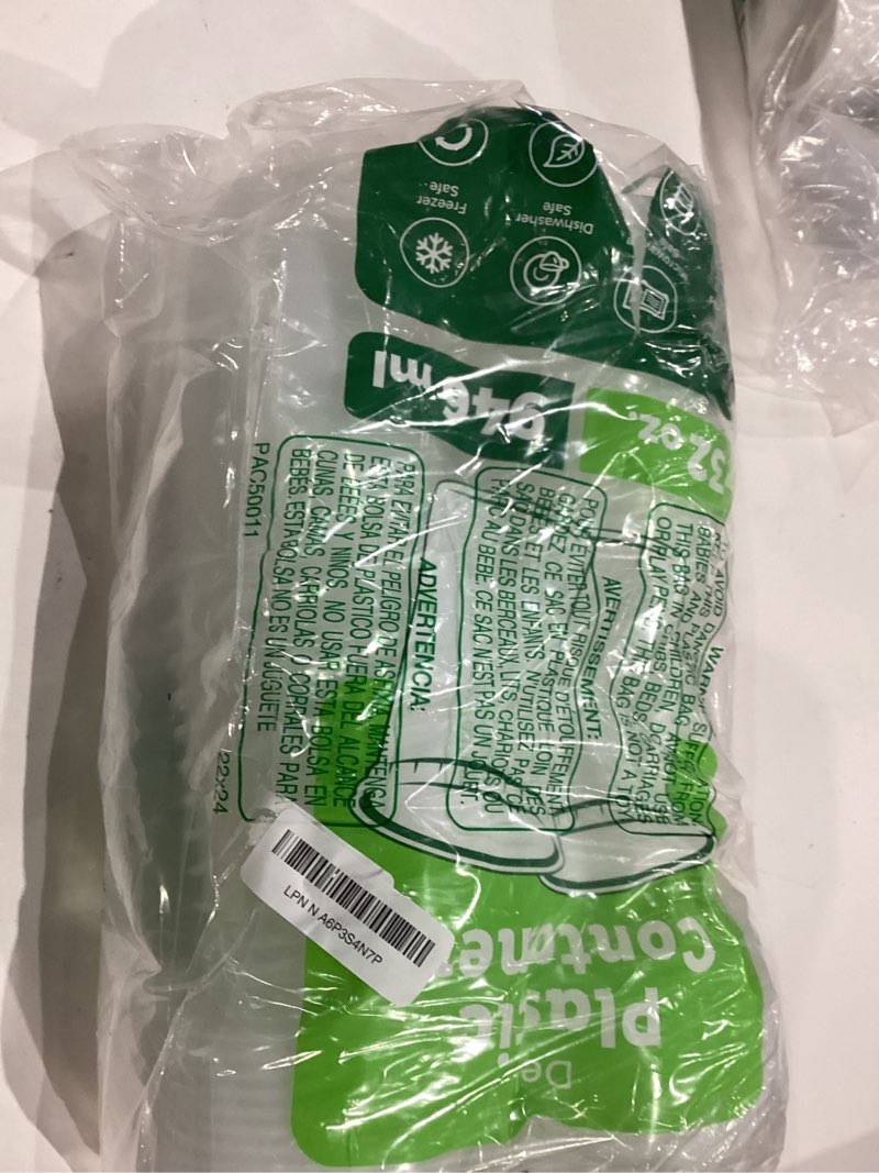 Condition photo showing Good Condition for Freshware Food Storage Containers [24 Set] 32 oz Plastic Deli Containers with Lids, Slime, Soup, Meal Prep Containers | BPA Free | Stackable | Leakproof | Microwave/Dishwasher/Freezer Safe 32 oz, 24-Set