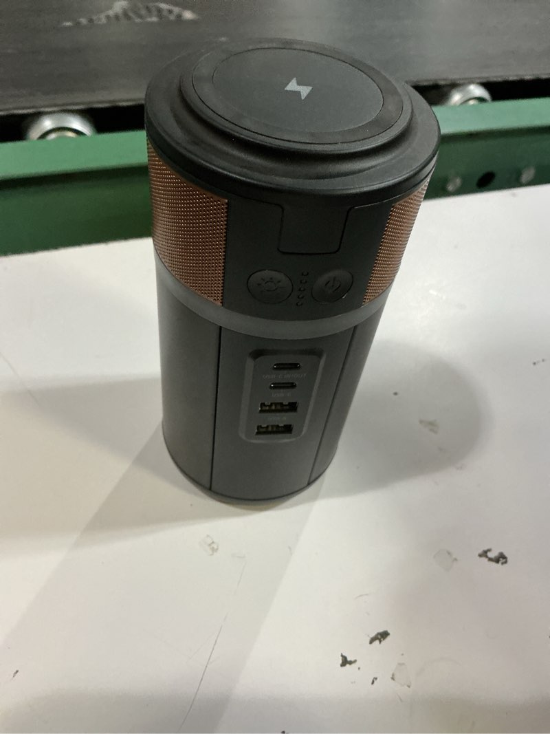 Condition photo showing As Is for duracell m150 portable charging hub – 150w charger for laptops & tablets, wireless charging for cell phones & earbuds – light & compact power bank station w/ usb-c & usb-a ports, charging dock